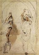 Eugene Delacroix Two Women at the Well oil painting reproduction